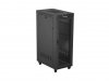 Lanberg Szafa instalacyjna rack stojąca 19 cali 32U 600x1000 drzwi perforowane LCD czarna (Flat pack)